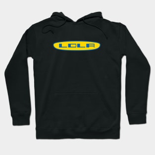 Lola Racing cars 1960's logo - blue print Hoodie